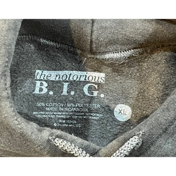 THE NOTORIOUS BIG LIFE HOODIE SZ XL - Picture 6 of 6
